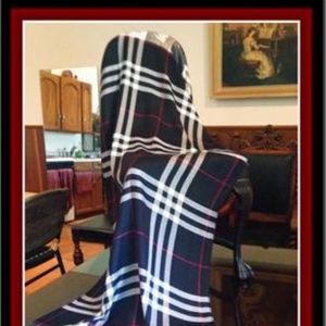 * BURBERRY * LARGE * New * Auth. BLACK Scarf